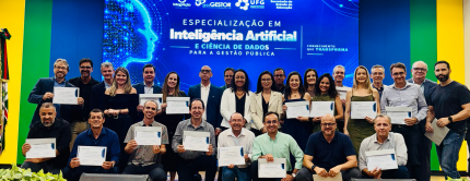 SindGESTOR e UFG encerram primeira e iniciam segunda turma da Especializa��o em Intelig�ncia Artificial exclusiva para gestores governamentais