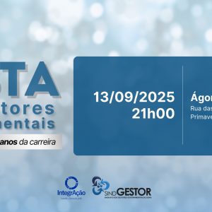 LTIMO DIA PARA GARANTIR INGRESSOS DO 1 LOTE DA FESTA DOS GESTORES GOVERNAMENTAIS!